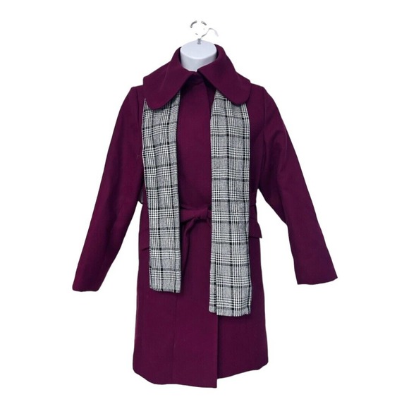 Midnight Velvet Jackets & Blazers - Midnight Velvet Catalog Burgundy Overcoat Winter Wine Red Woman's Trench Coat